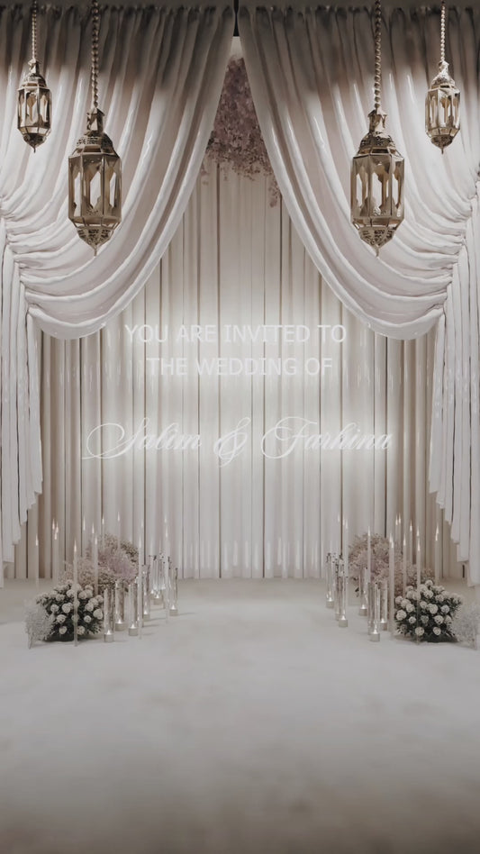 The Elegant Curtain Entrance